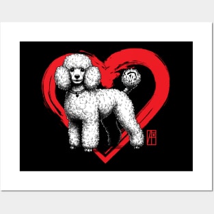 I Love My Poodle - I Love my dog - Dainty dog Posters and Art